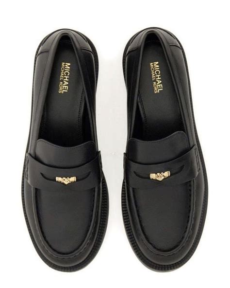 michael kors aden loafer black|Michael Kors Eden Loafers .